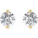 Round 2-Prong Stud Earrings