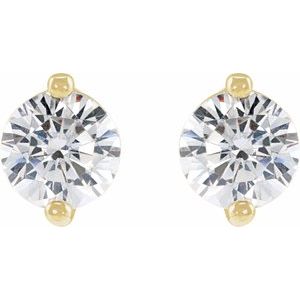 Round 2-Prong Stud Earrings