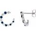Accented Front-Back Hoop Earrings