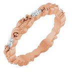 Floral Eternity Band