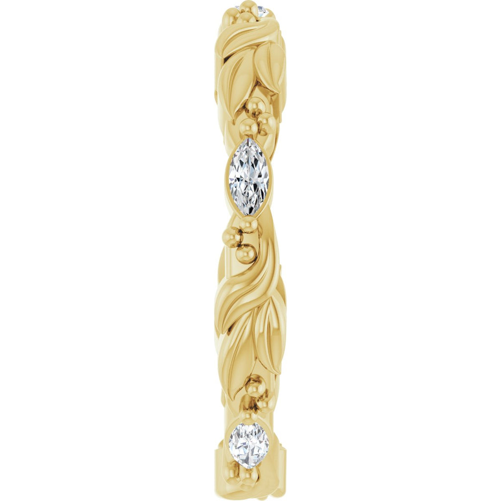 Floral Eternity Band