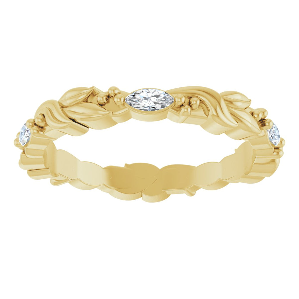 Floral Eternity Band