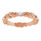 Floral Eternity Band