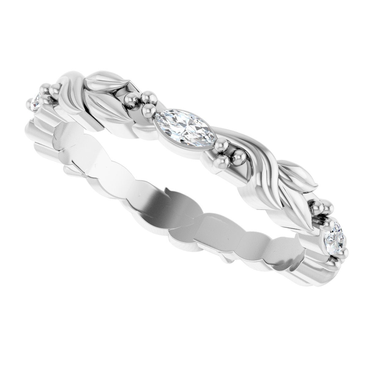 Floral Eternity Band