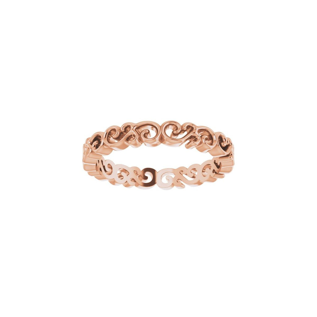 Open Scroll Pattern Band