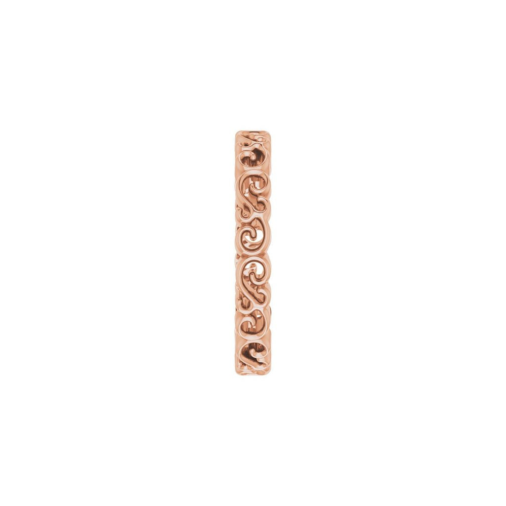 Open Scroll Pattern Band