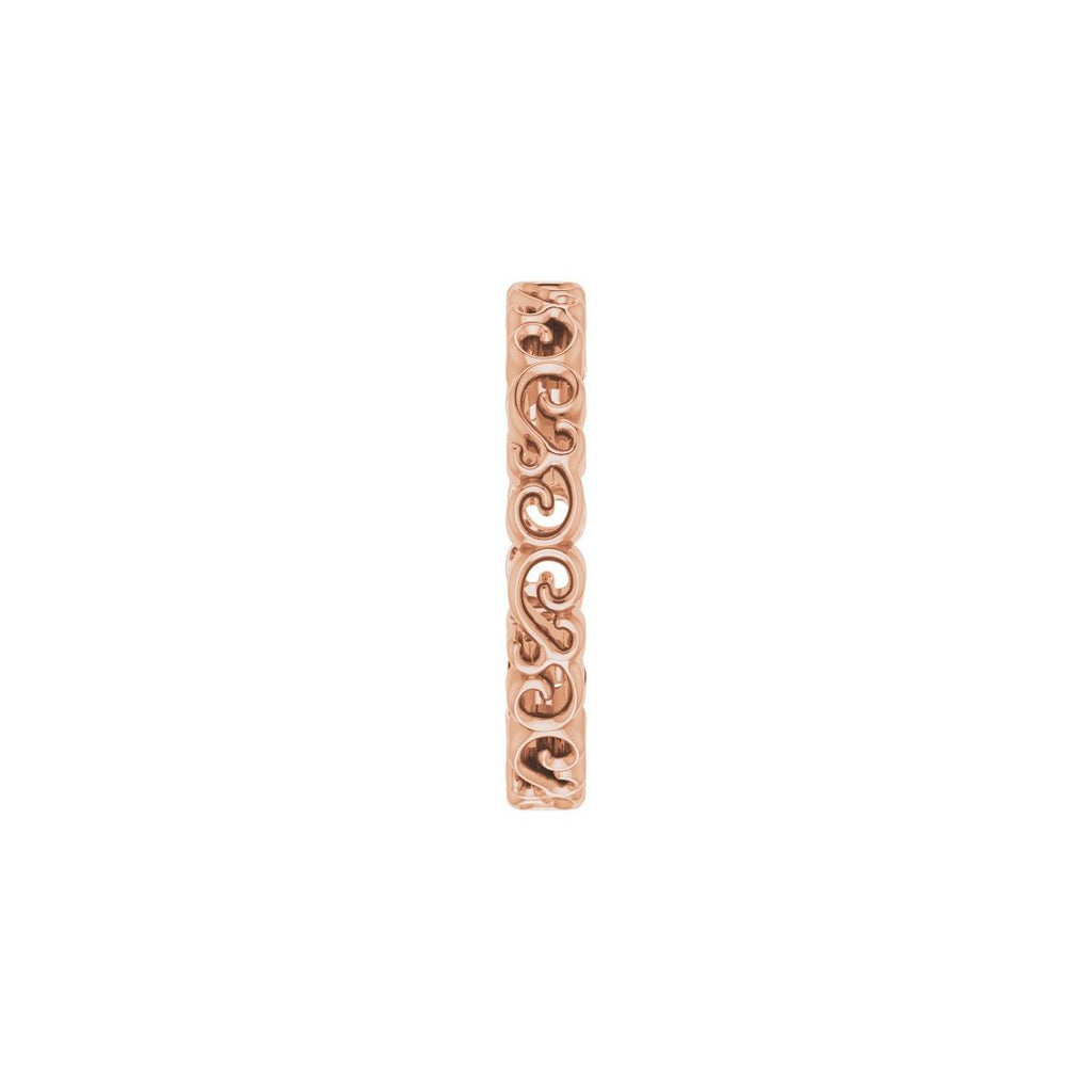 Open Scroll Pattern Band