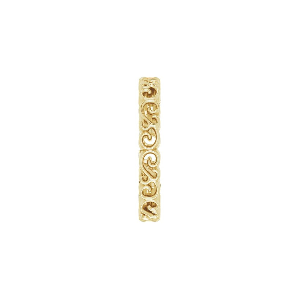 Open Scroll Pattern Band