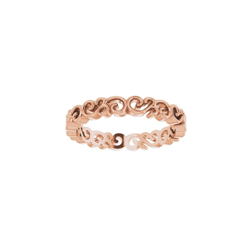 Open Scroll Pattern Band