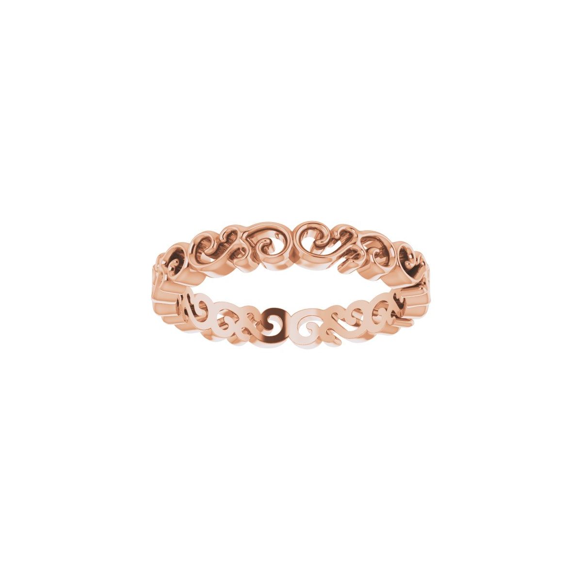 Open Scroll Pattern Band