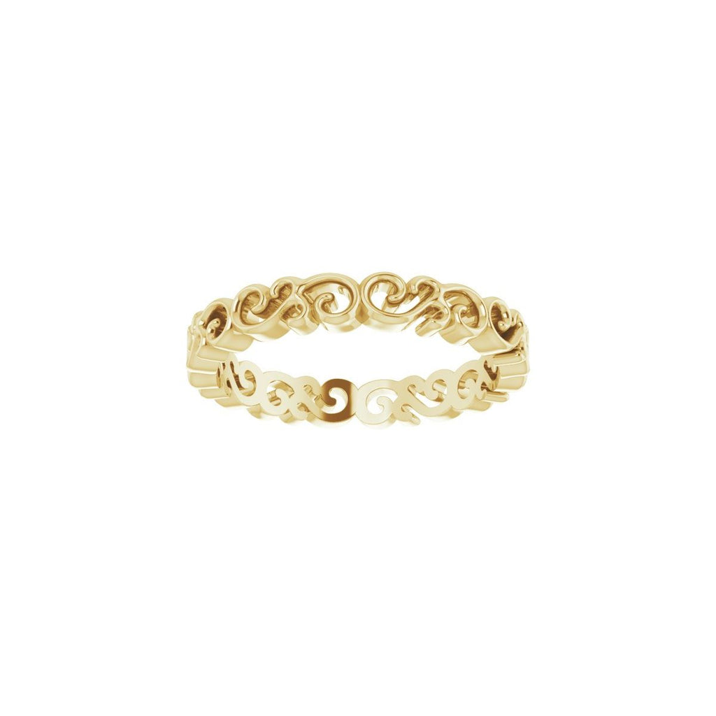 Open Scroll Pattern Band