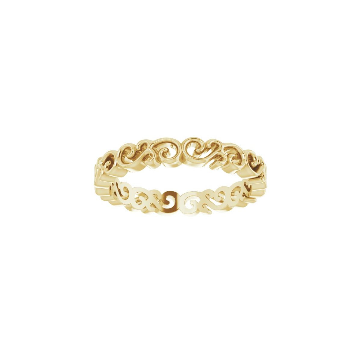 Open Scroll Pattern Band
