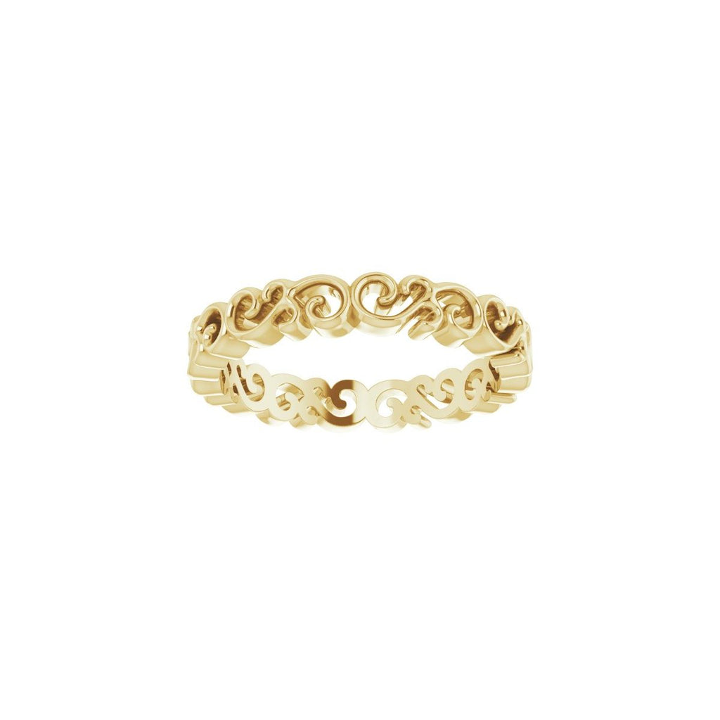 Open Scroll Pattern Band