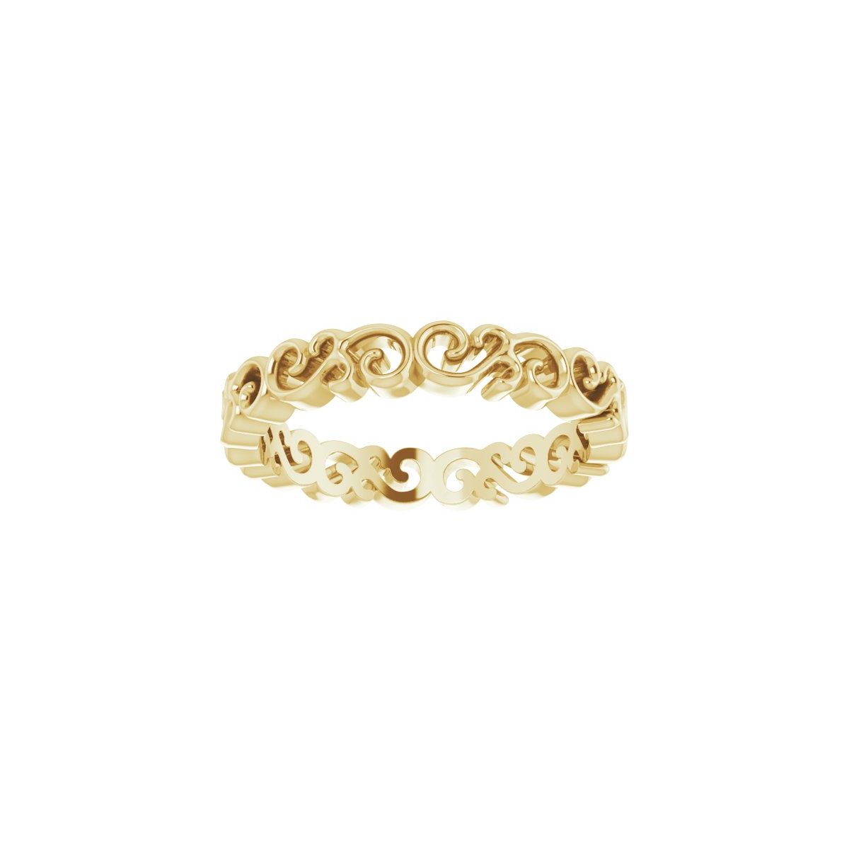 Open Scroll Pattern Band