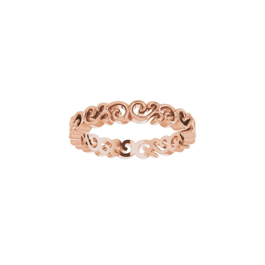 Open Scroll Pattern Band