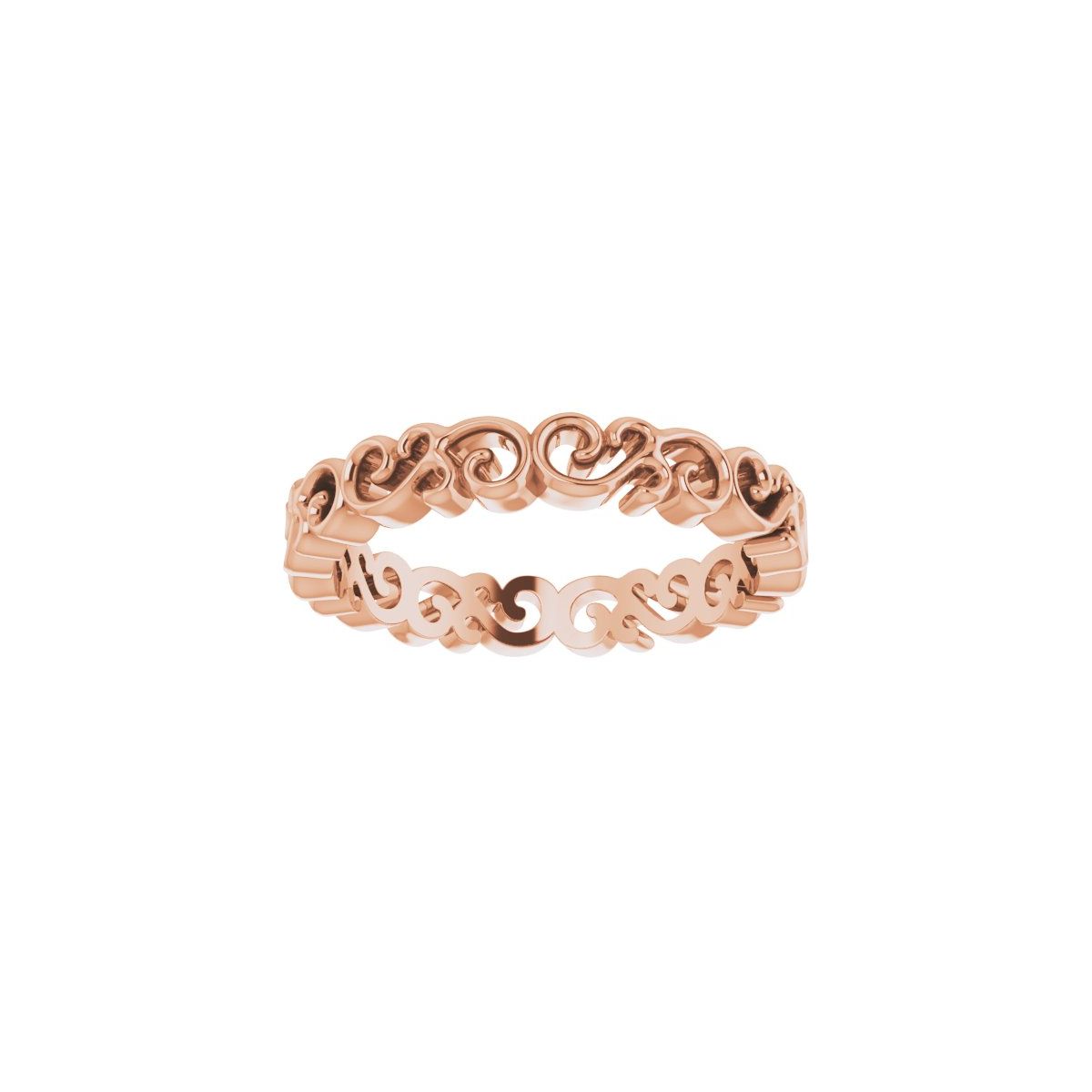 Open Scroll Pattern Band
