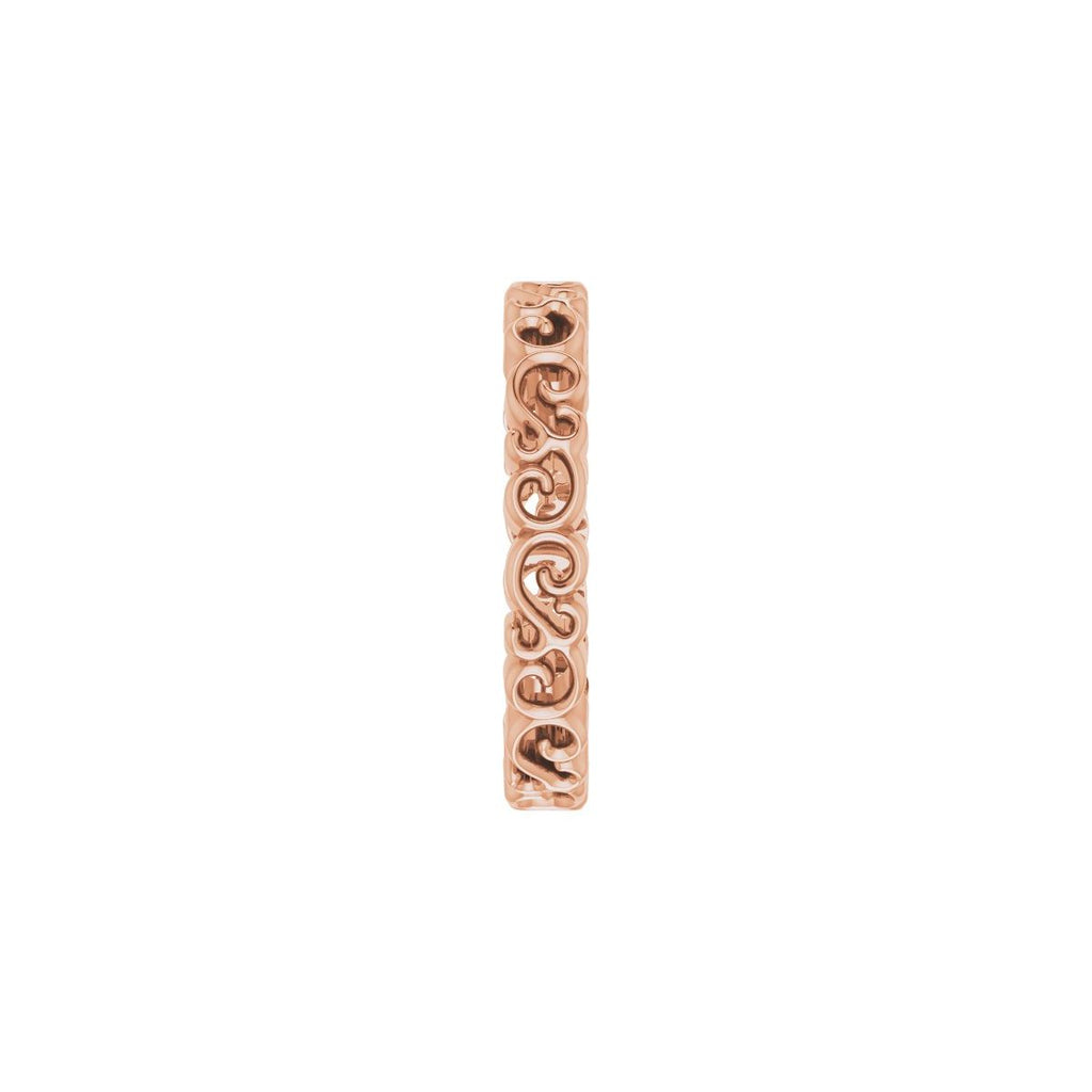 Open Scroll Pattern Band