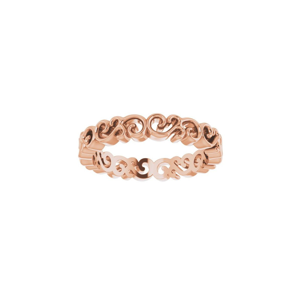 Open Scroll Pattern Band
