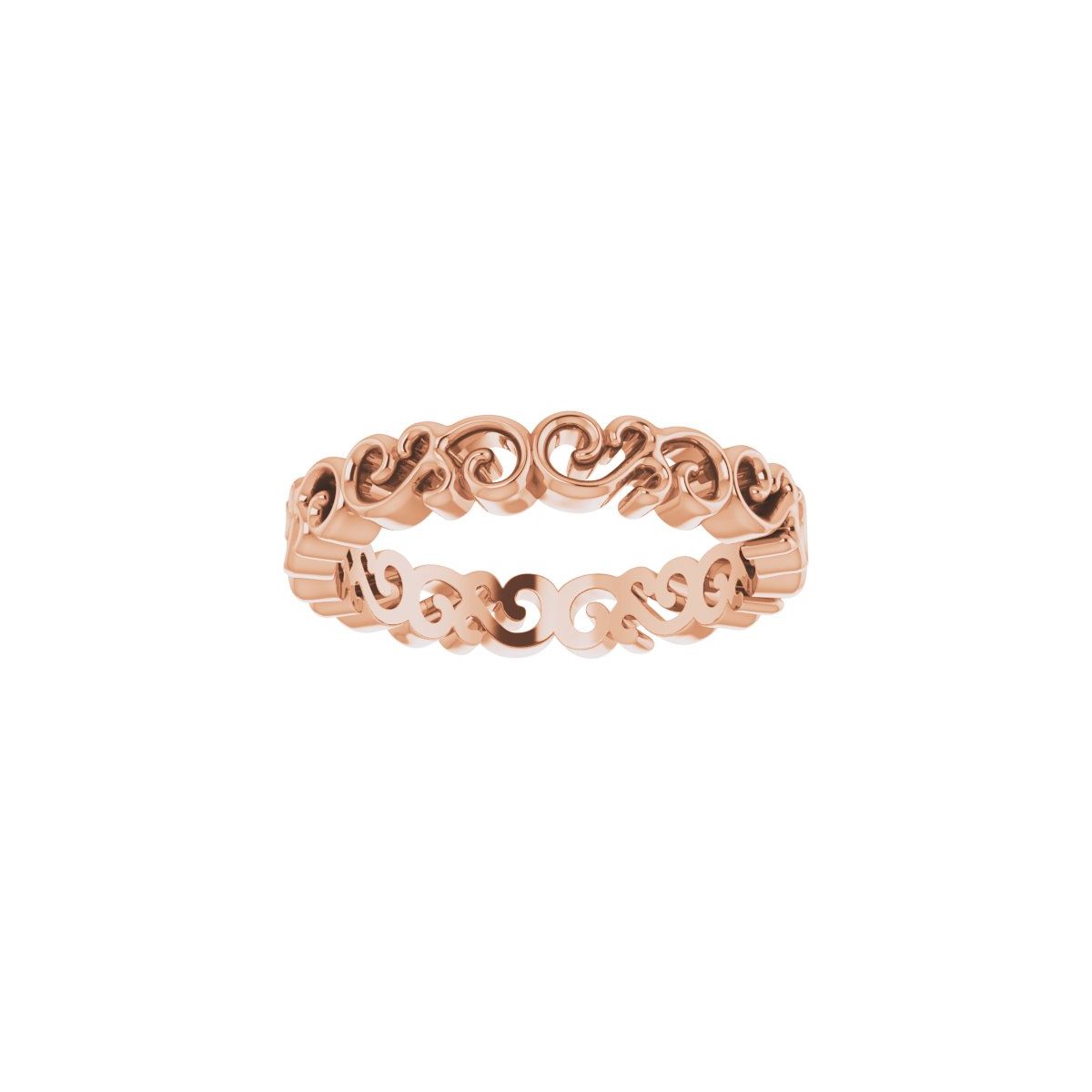 Open Scroll Pattern Band