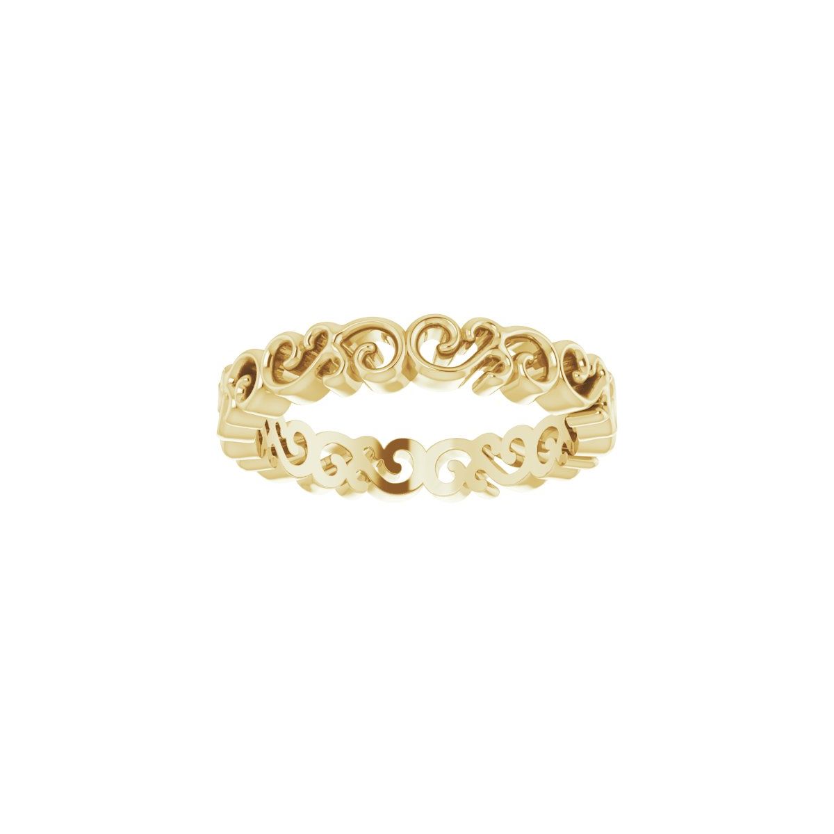Open Scroll Pattern Band