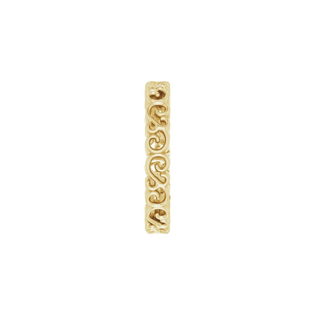Open Scroll Pattern Band