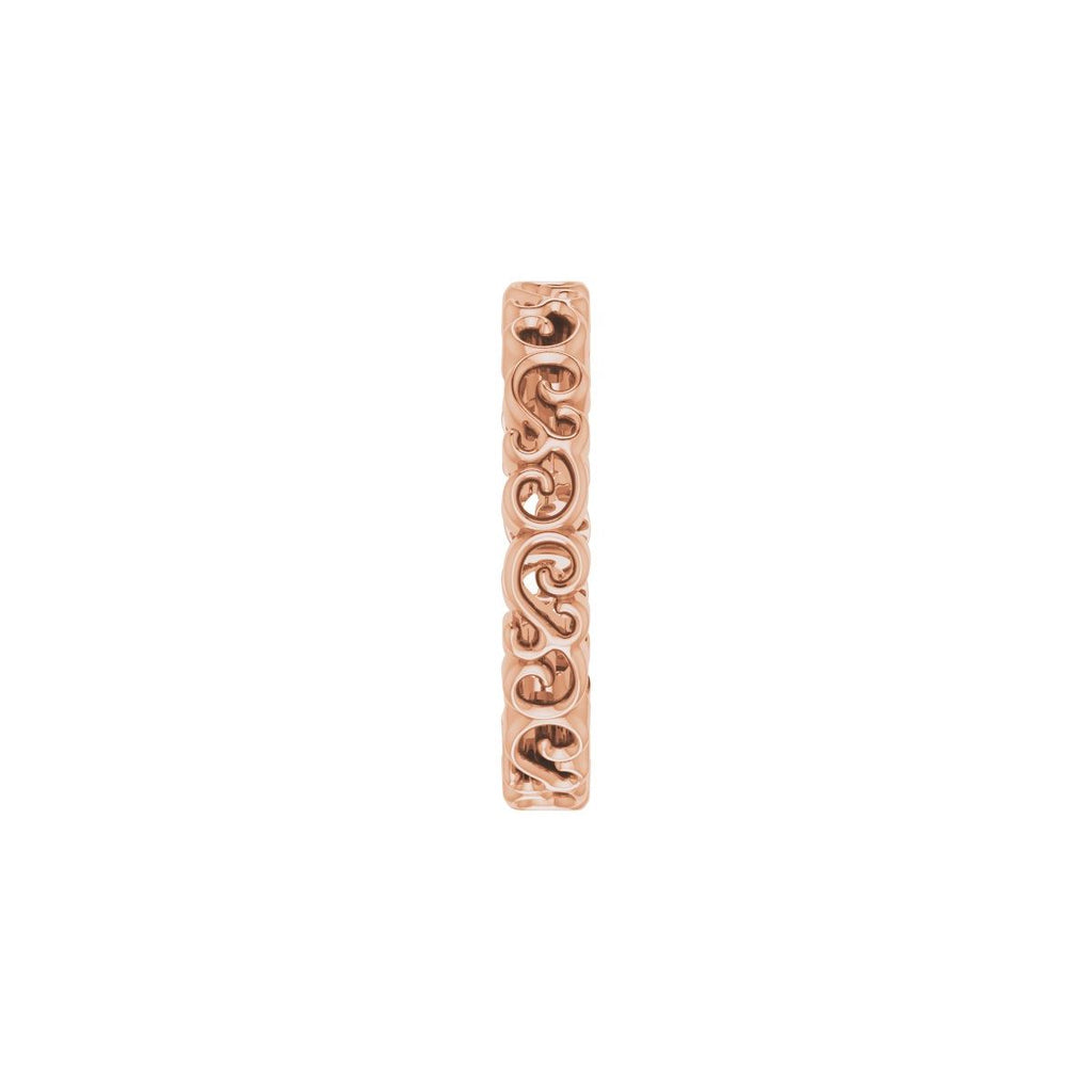 Open Scroll Pattern Band