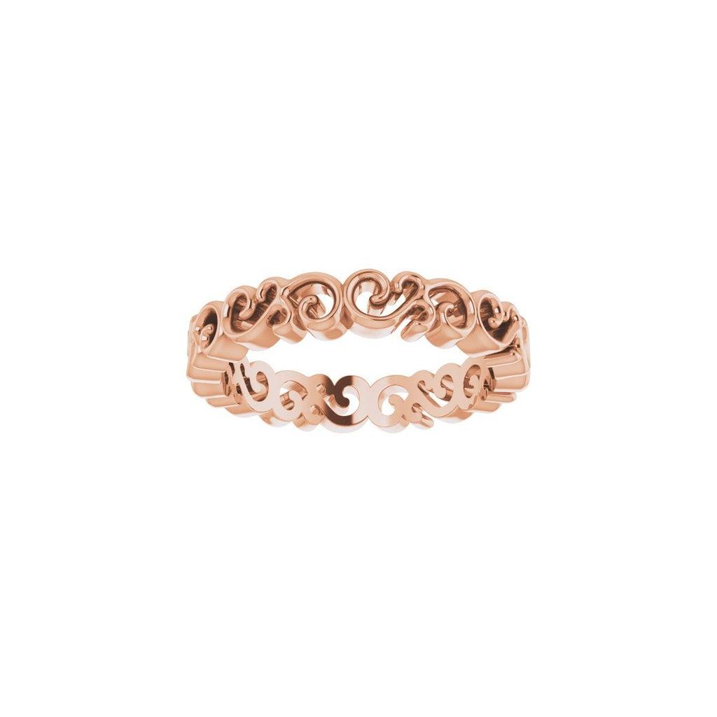 Open Scroll Pattern Band
