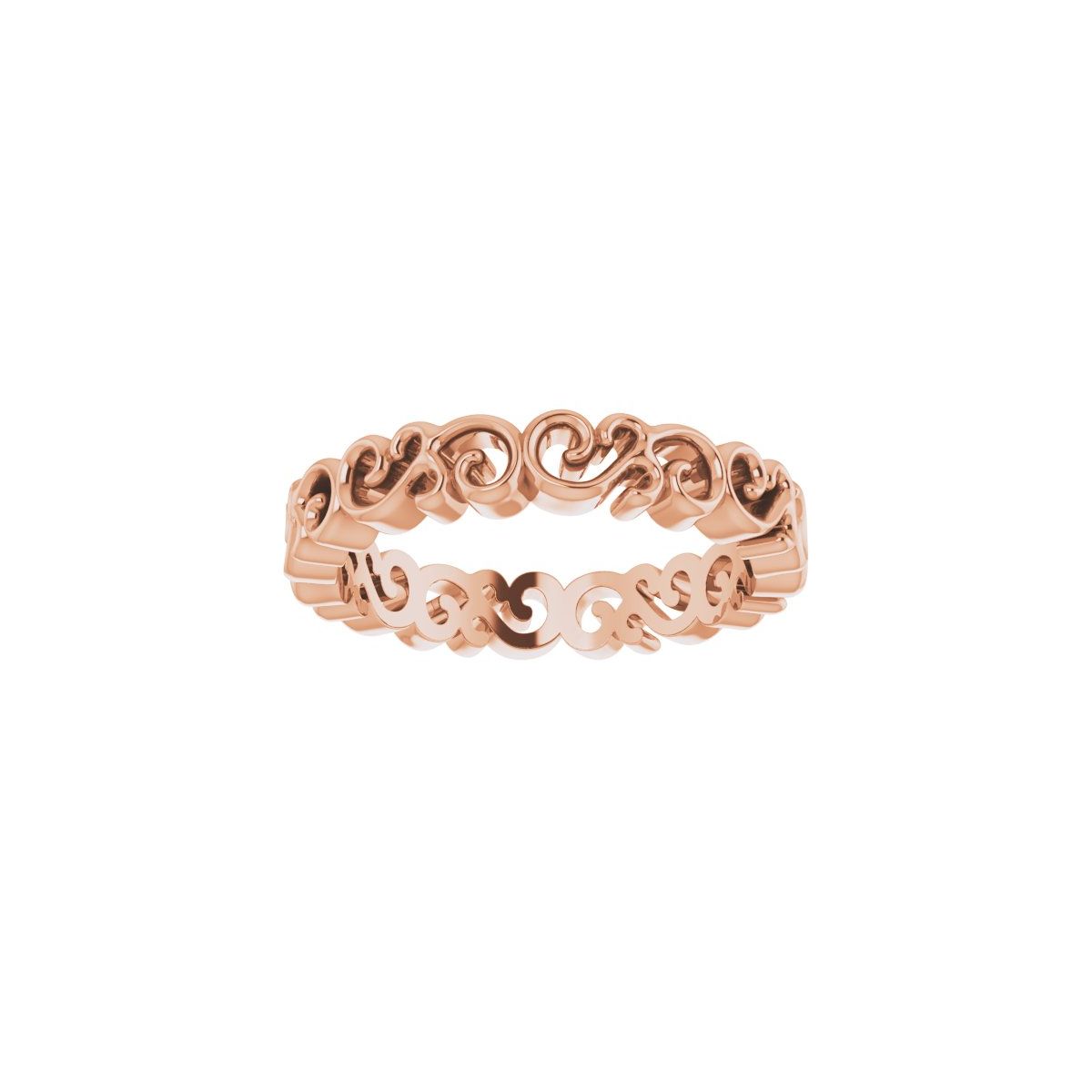 Open Scroll Pattern Band