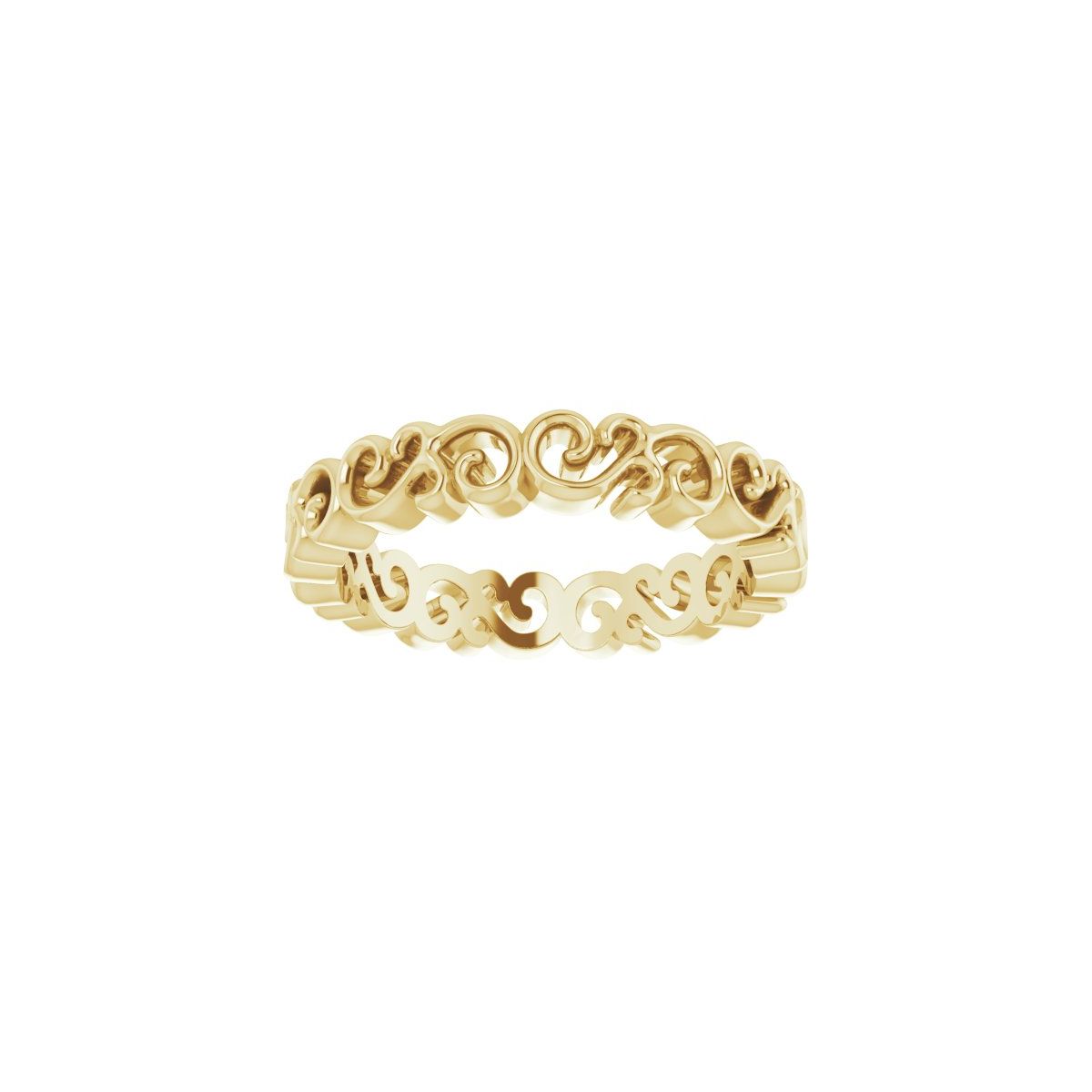 Open Scroll Pattern Band