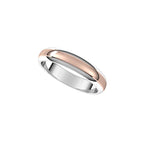 Stepped Beveled-Edge Inlay Half Round Band