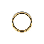 Stepped Beveled-Edge Inlay Comfort-Fit Flat Band
