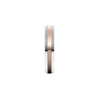 Stepped Beveled-Edge Inlay Comfort-Fit Flat Band