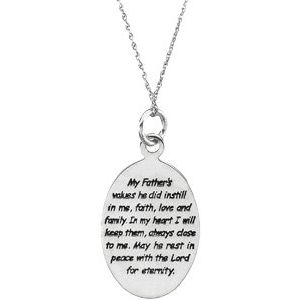 Comfort Wear Jewelry™ Loss of a Father Necklace