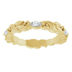 Floral Eternity Band