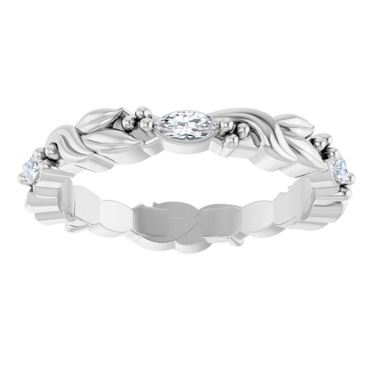 Floral Eternity Band