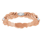 Floral Eternity Band
