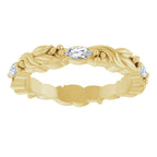 Floral Eternity Band