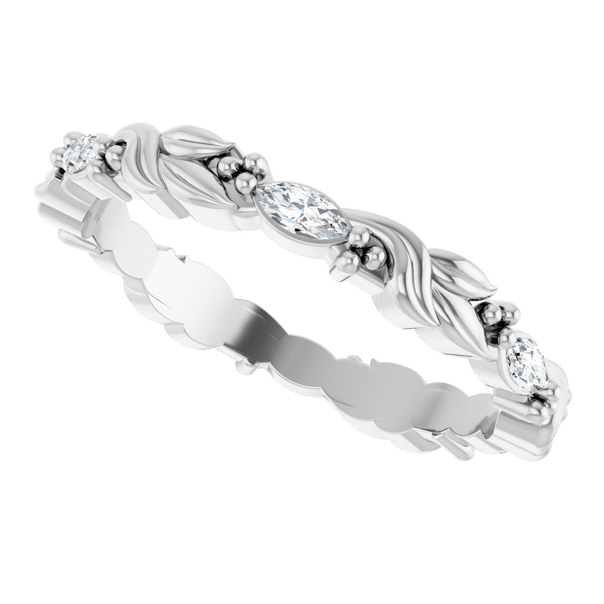 Floral Eternity Band