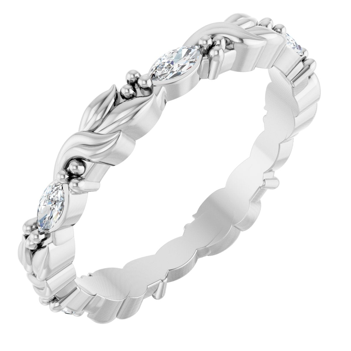 Floral Eternity Band