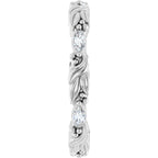 Floral Eternity Band