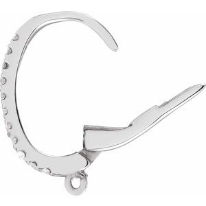 Lab-Grown Diamond Click-In Lever Back Earring Top