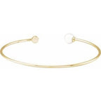 Accented Pearl Cuff Bracelet