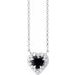 French-Set Solitaire Necklace