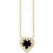 French-Set Solitaire Necklace