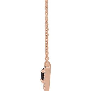 French-Set Solitaire Necklace