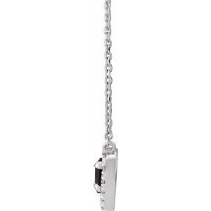 French-Set Solitaire Necklace