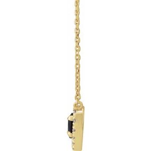 French-Set Solitaire Necklace