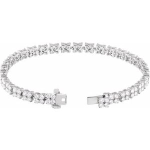 Lab-Grown Diamond Line Bracelet