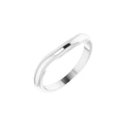 Oval Side-Stone Peg Shank or Band