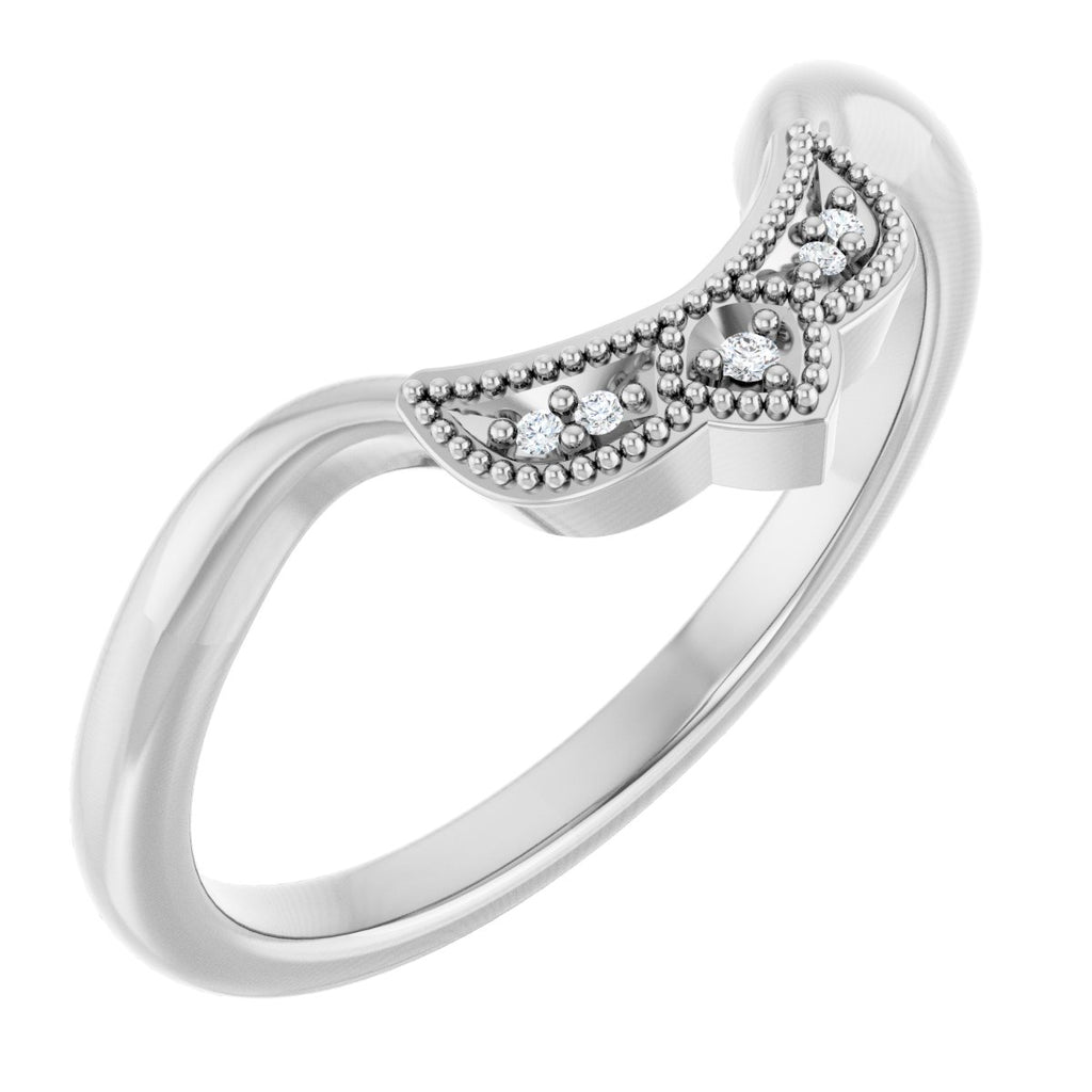 Accented Engagement Ring or Band